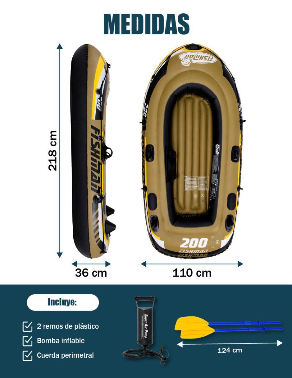 Lancha inflable fishman 200 4